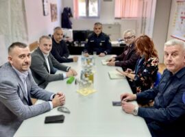 THE VISIT OF SERVICE FOR FOREIGNERS’ AFFAIRS AND THE REPERESENTATIVE OF CIVIPOL AT THE JOINT CENTER FOR INTER-COOPERATION IN TREBINJE