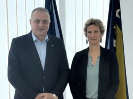 Newly appointed UNHCR Head in BiH paid visit to the Service for Foreigners’ Affairs