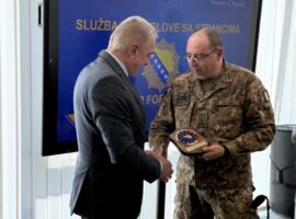 Posjeta predstavnika EUFOR-a Službi za poslove sa strancima