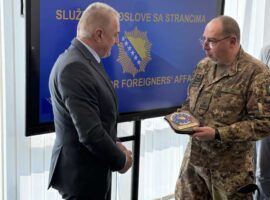 Posjeta predstavnika EUFOR-a Službi za poslove sa strancima